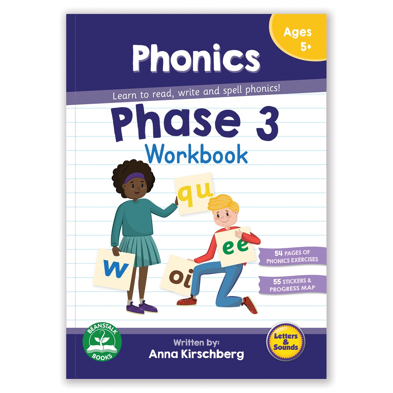Junior Learning Phase 3 Phonics Educational Learning Workbook - Learn to Read, Write and Spell Phonics